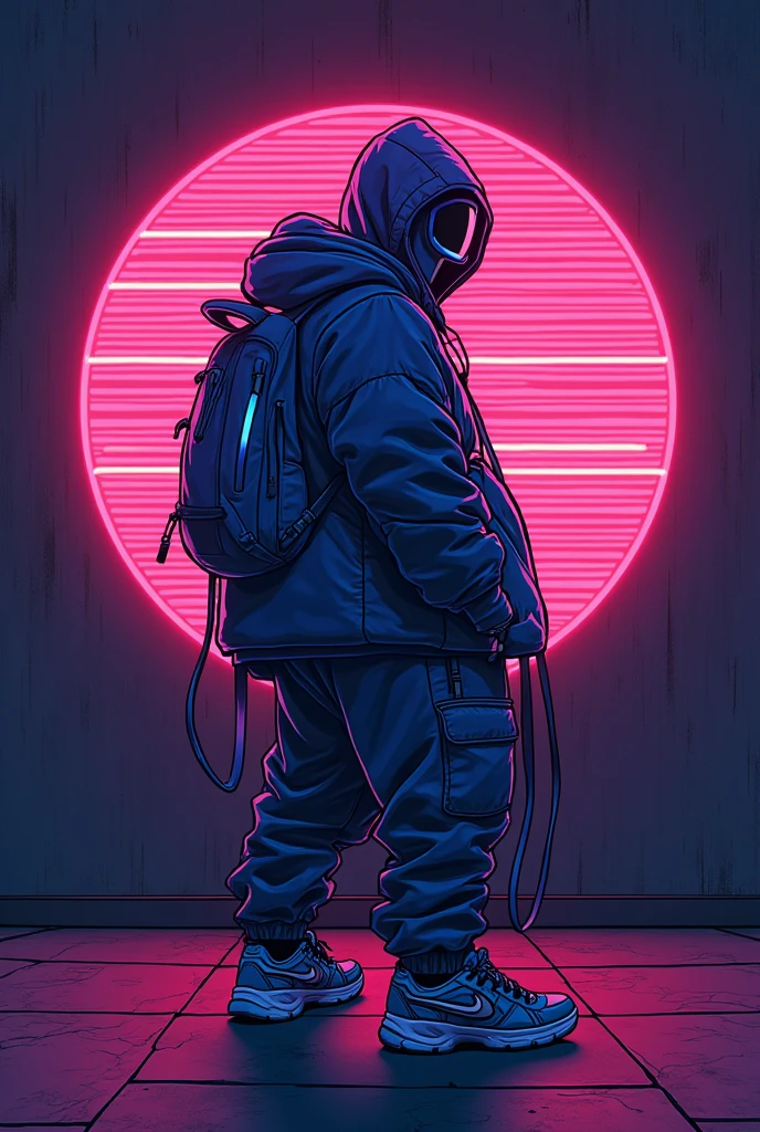 edm music,Neon Vibes, illustration