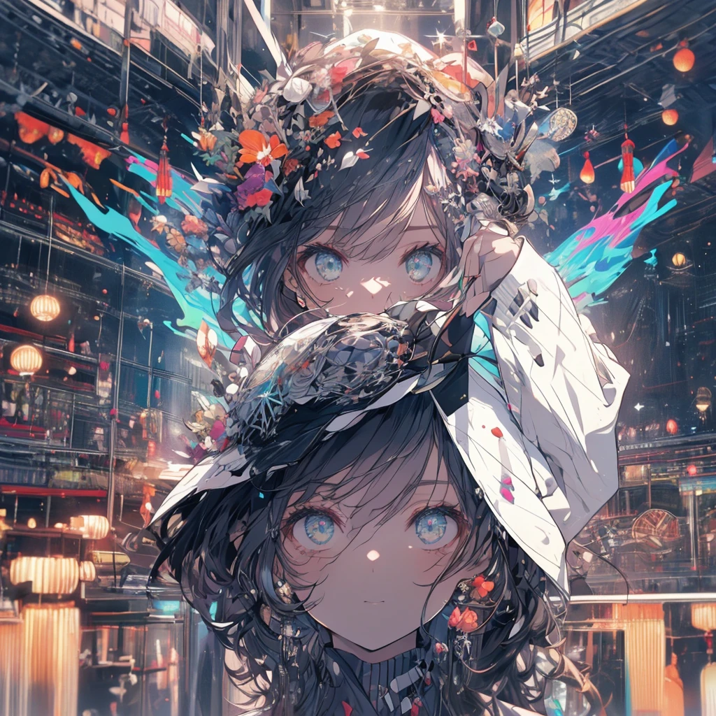 dancegirl,wearingcap,White jacket,high quality,high resolution,1girl,masterpiece,fullbody,8k,violethair