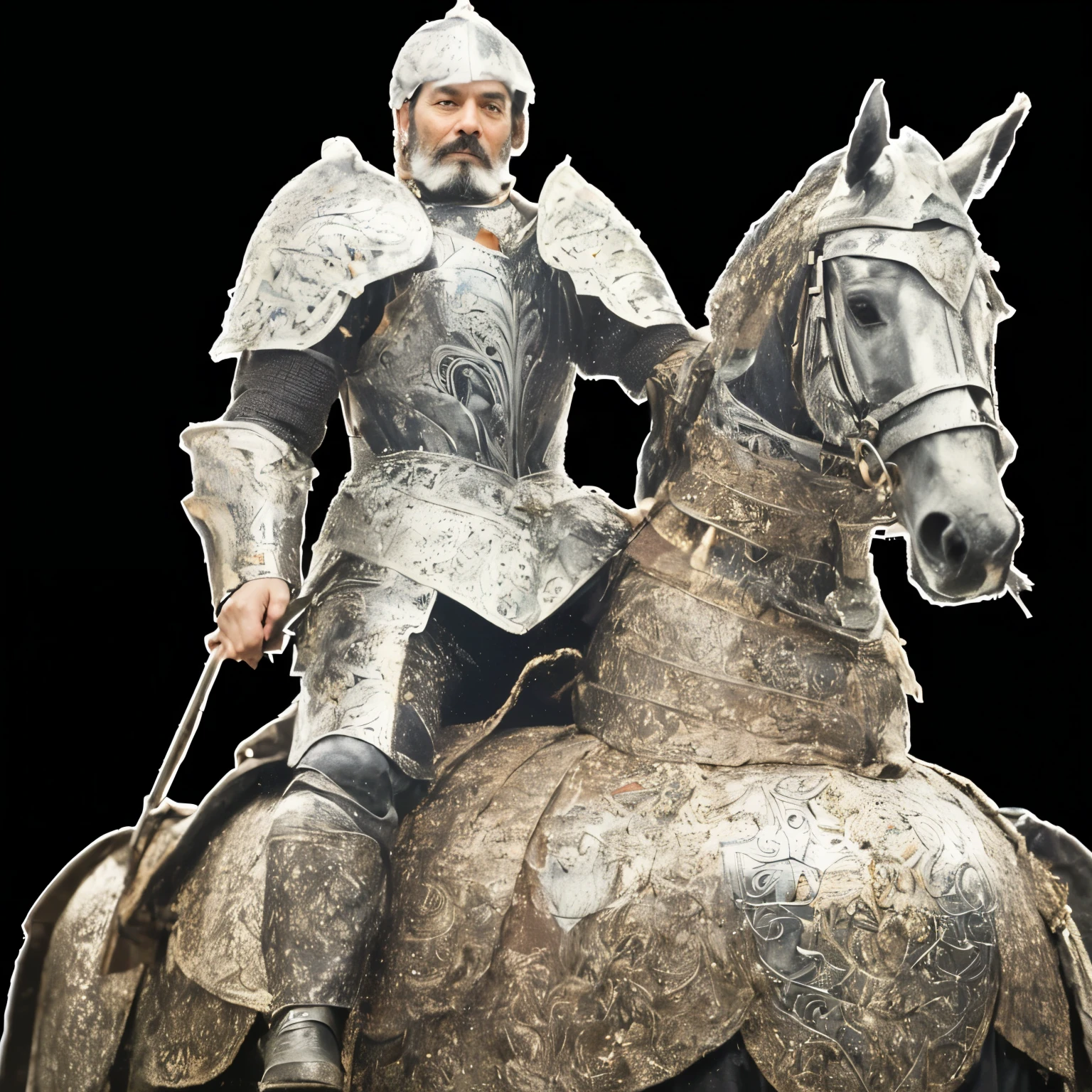 A middle-aged man with a black beard