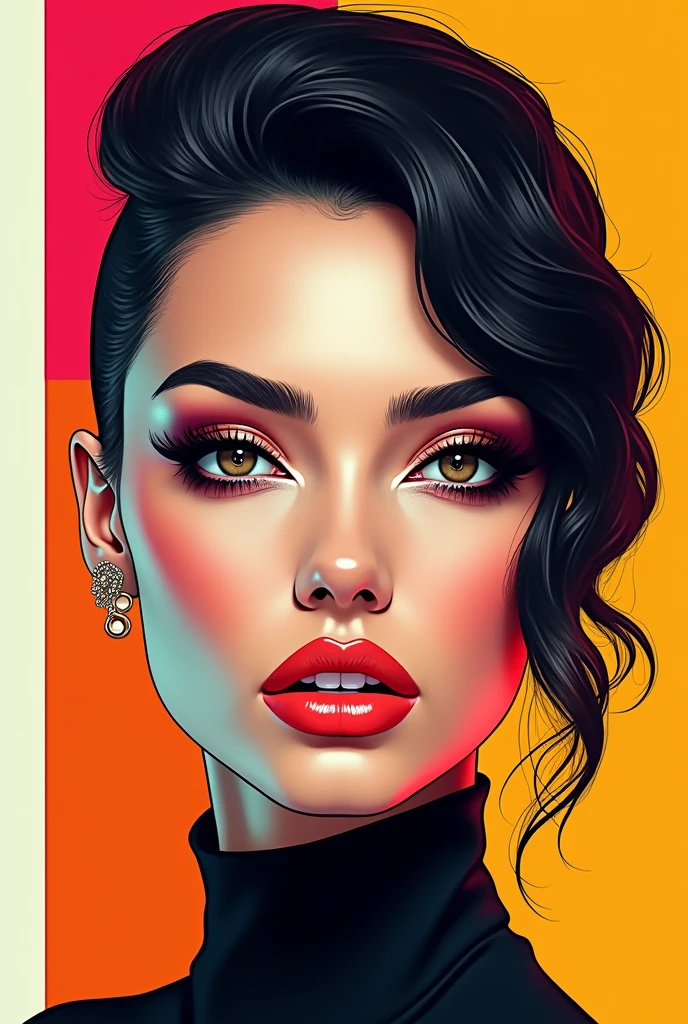 Fashion magazine cover page in vector