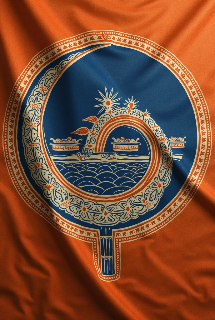 *Flag Design:*

- Background: A terracotta-colored background, representing the earthy tones of the Indus Valley region.
- Emblem: A stylized representation of the Great Bath of Mohenjo-Daro, symbolizing the civilization's advanced urban planning and water management systems.
- Motif: A spiral motif, inspired by the intricate pottery designs of the Indus Valley Civilization, representing growth, prosperity, and continuity.
- Colors:
    - Terracotta (background)
    - Indigo blue (emblem and motif)
    - Cream ( accents)
- Symbolism:
    - The Great Bath represents community, cooperation, and civic planning.
    - The spiral motif represents growth, prosperity, and continuity.
    - The indigo blue color represents the night sky, the Indus River, and the infinite possibilities of the civilization.