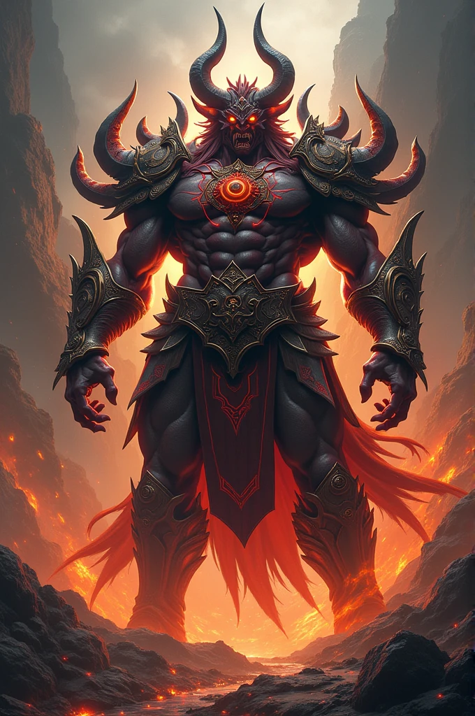 Creat a dark asura from the game asura the wrath