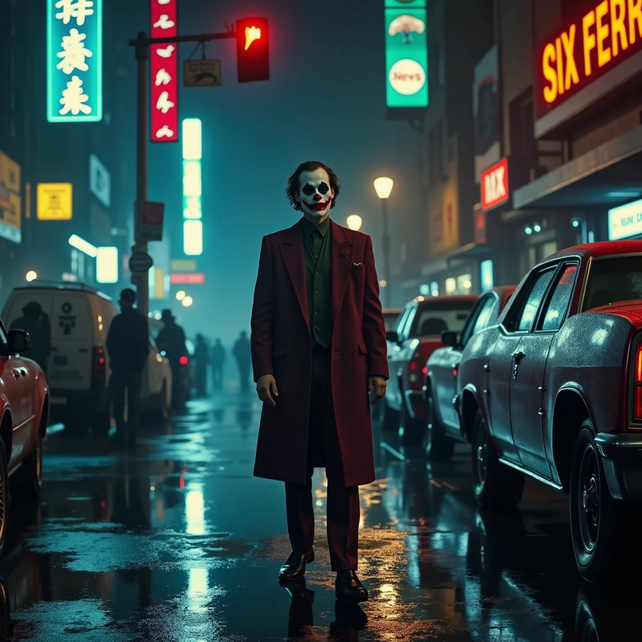 joker movie,Suit,The character in the middle becomes the joker movie
