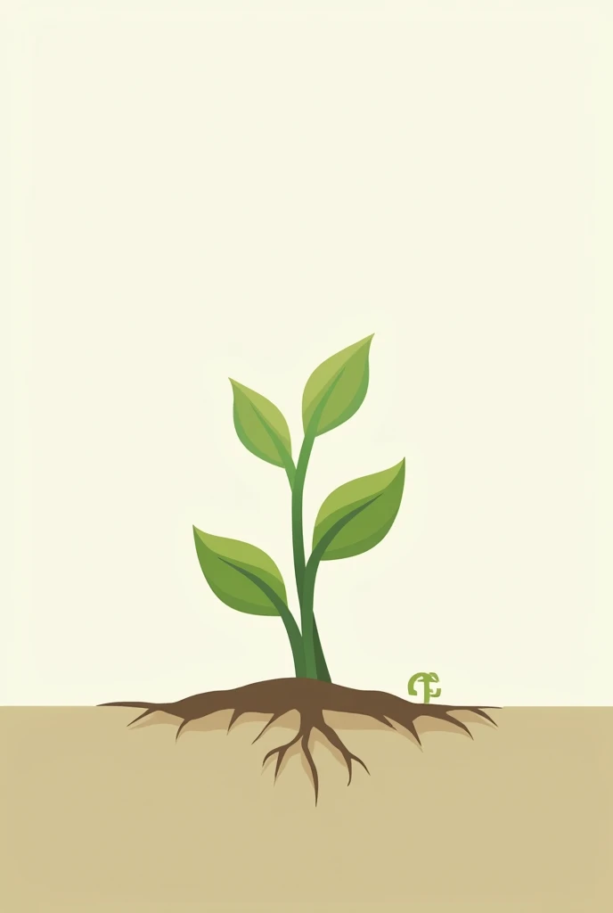 simple logo related to agriculture, hidden image of 2 T letters, has the image of sprouting sprouts, meaning protection