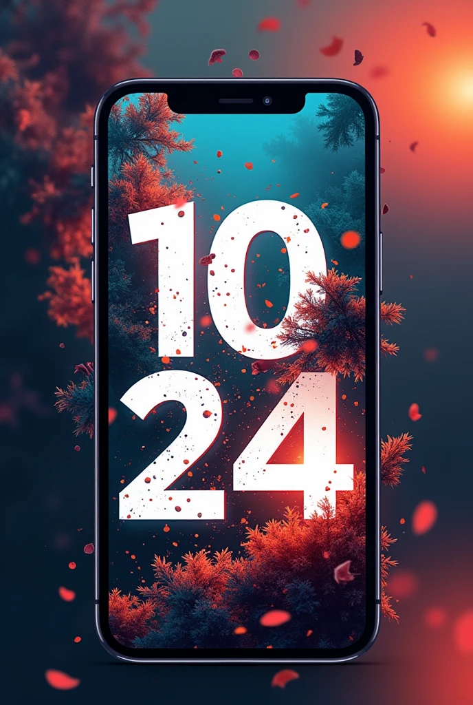 Create mobile wallpaper written on 10/8,/24 and motivated line like it's time to change with interesting wallpaper 


