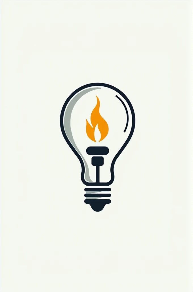 Logo of a light bulb with the circular bubble circumscribing Panay island, and a torch with its flame in the middle of Panay island and its handle inside the bulb's threaded part.