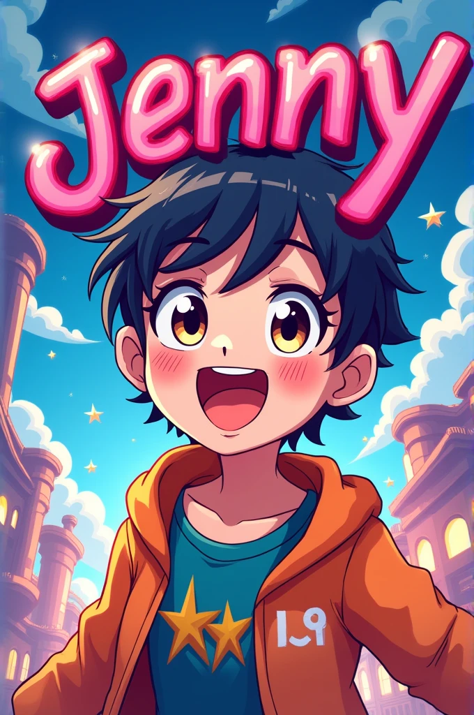 Make an anime logo called Jenny 
