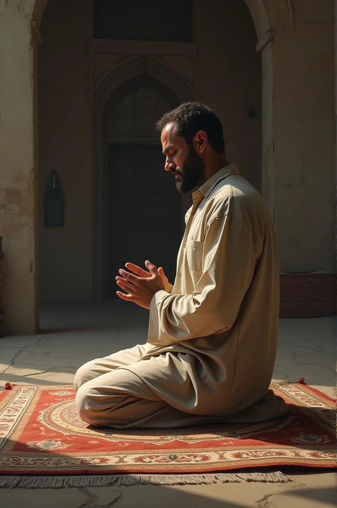 A man praying namaz