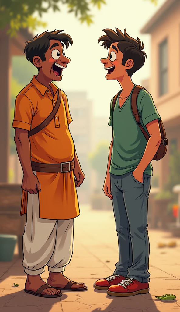 Monty: (laughs) "Raghu Bhaiya, if you can, hold it!"