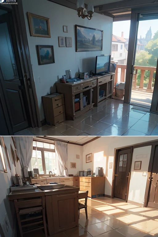 ((best quality)), ((masterpiece)), (detailed), perfect home,A house with a high level of security awareness,Fully equipped with security cameras and alarms,As impregnable as a fortress