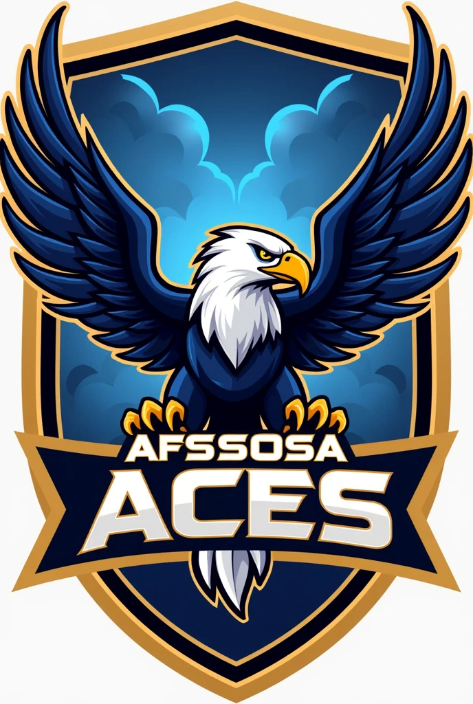 AFSSOSA Aces Football Team Logo. It's a football team of the Air Force Secondary School Old Students Association (AFSSOSA).