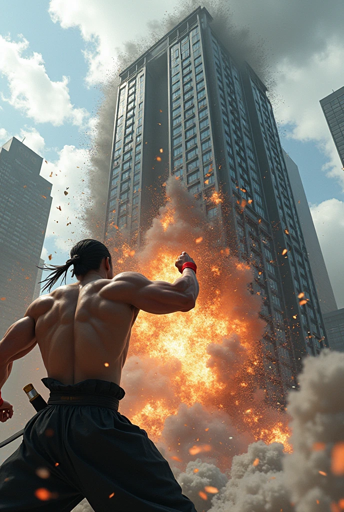 Destroy a building with the ultimate Masaki punch