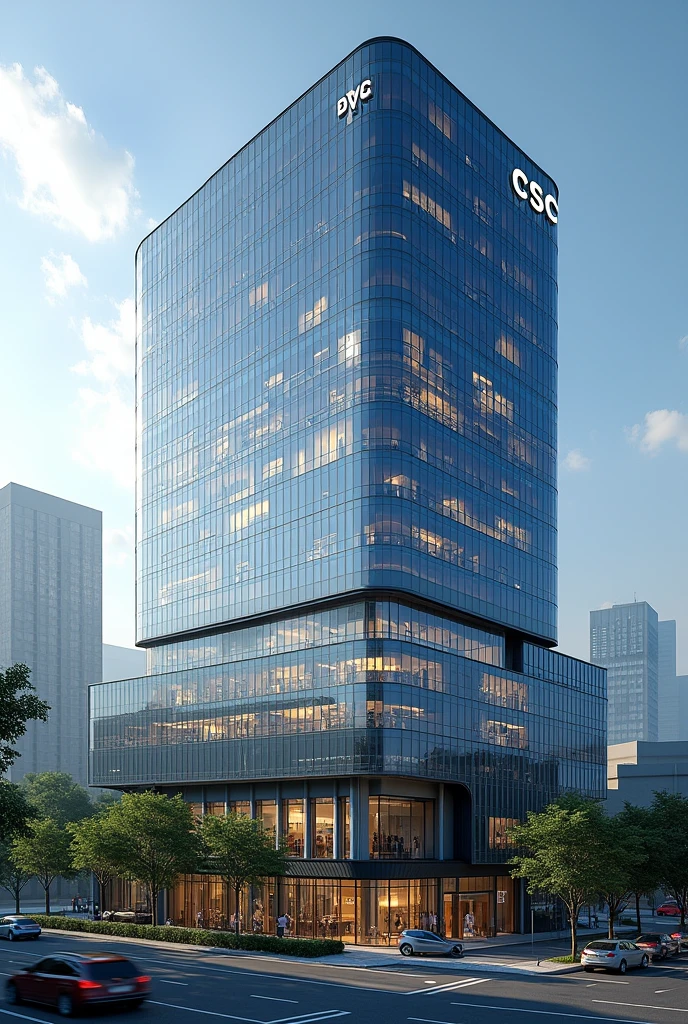 A big normal company named CSC
(13 floors and wide)