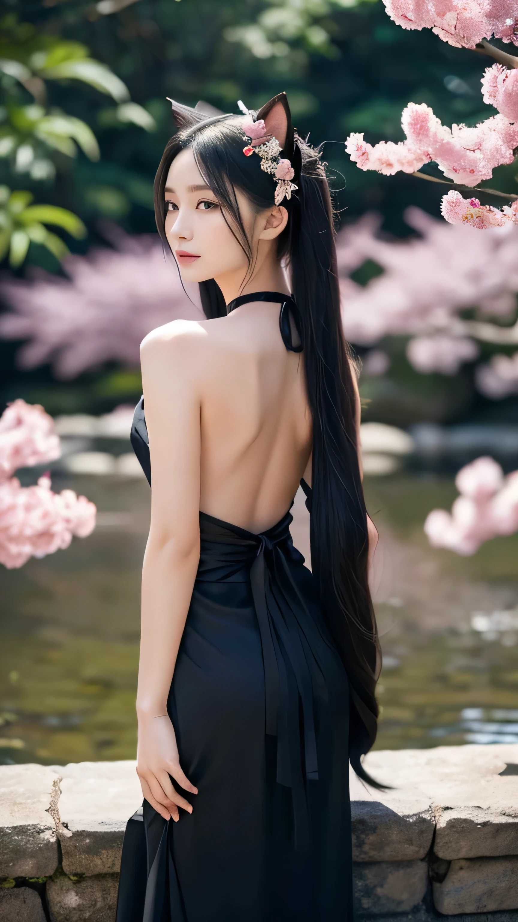 (Realistic, photo-Realistic:1.37),(8k, RAW Photos, Highest quality, masterpiece:1.2), cute, Ultra-detailed, 超High resolution, Kodak Vision Color, Filmed with an Arricam LT camera,Highest quality, sexy、Nipples are visible、Cleavage、Lively, 8K, High resolution, 1 girl, Escape, (Professional Lighting), (Portraiture:0.6), Moss-covered Japanese garden、bamboo forest、bamboo forestの中を駆け抜ける、moonlight、Climb onto the roof、Japanese tile roof、Ninja、Japan House、Ninja House、 Braided hair、Braided Hair、turn around and look back、Tight ass、Black Hair, (Medium Hair),21 years old、slender、With a shuriken、Japanese,Medium Hair、(RAW shooting, Photorealistic:1.5, 8k, Highest quality, masterpiece, 超High resolution), Highly detailed skin and facial textures:1.2, Slim female ninja holding a sharp dagger:1.3, Fight:1.2, beautifully、aesthetic, キュートでsexyな美女, Perfect Style:1.2, Wear an exquisite ring, Fair skin, Very beautiful face, A faint smile, (Wearing a turtleneck ninja outfit), Cowboy Shot, No mask, ninjitsu pose, Neon Light, ninjitsu style,