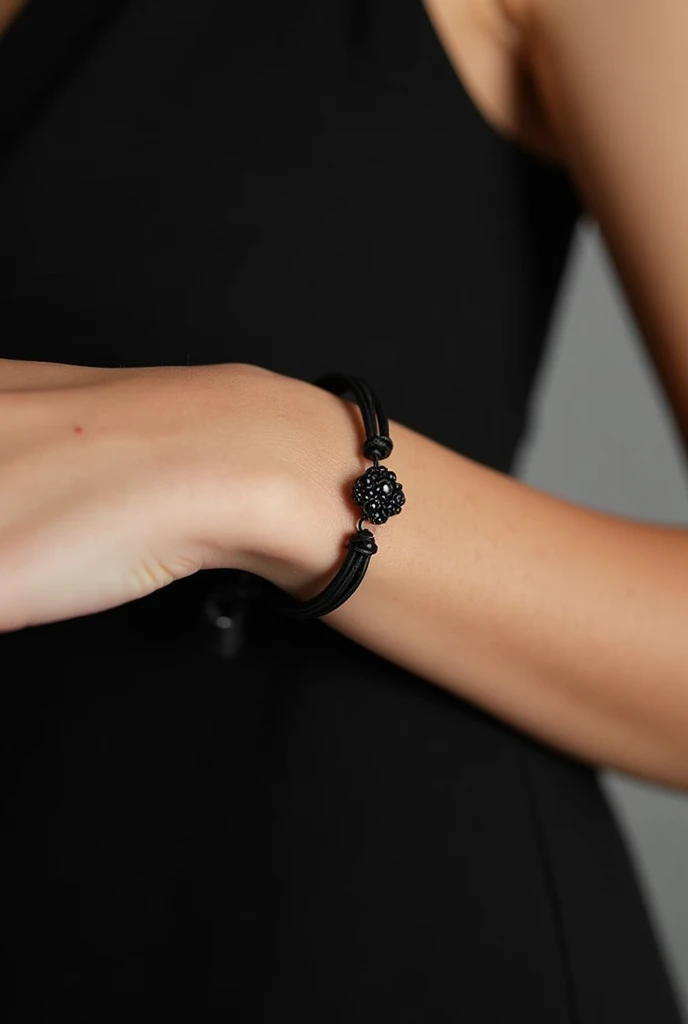 Women black hand small bracelet 