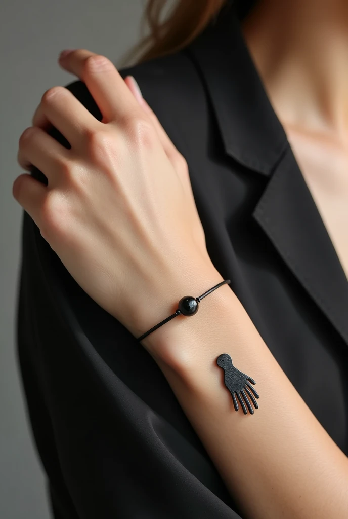 Women black hand small bracelet 