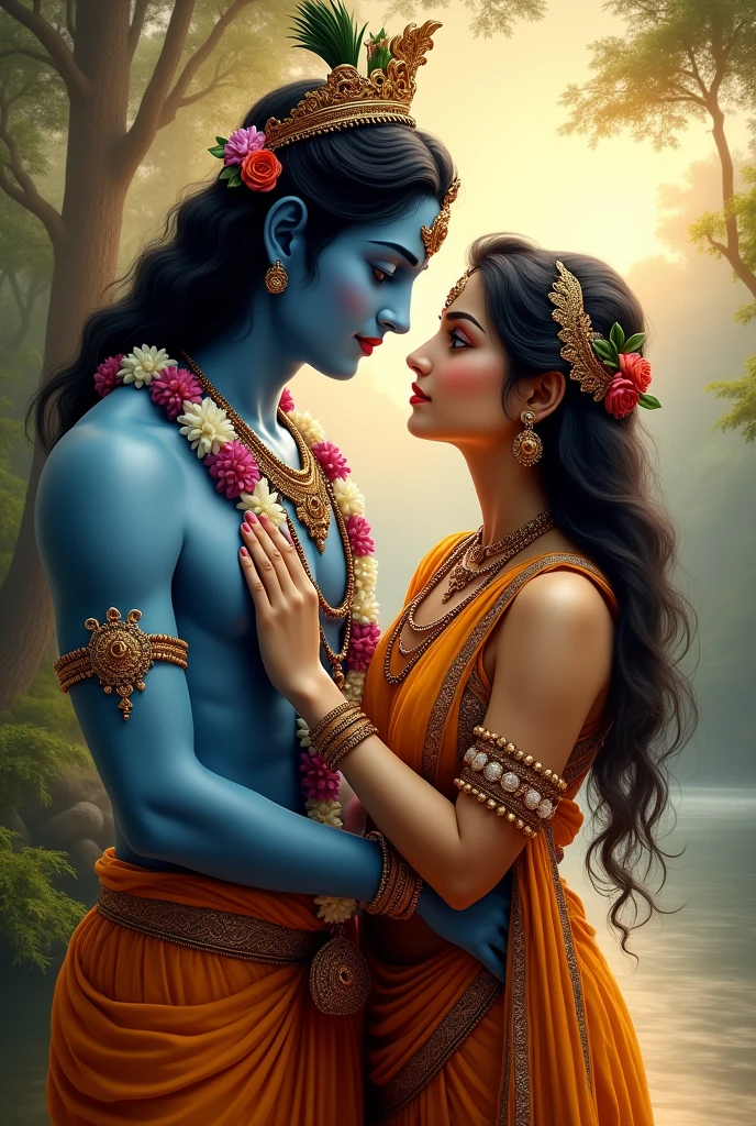 कृष्णा जी और राधे जी का फोटो साथ में 