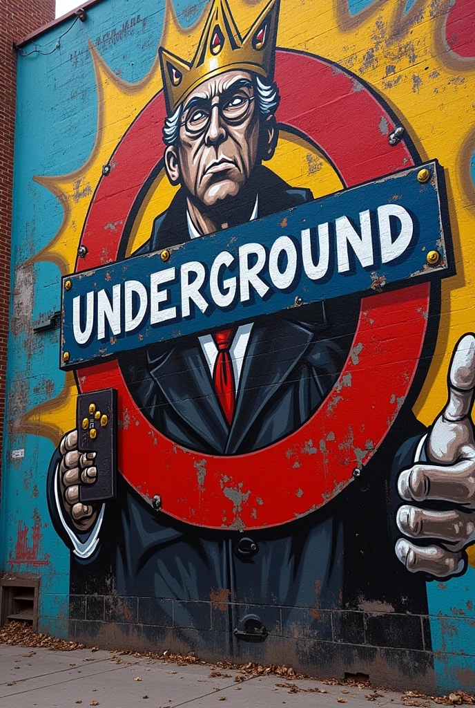 dr. SMoe Underground King Graffiti sign