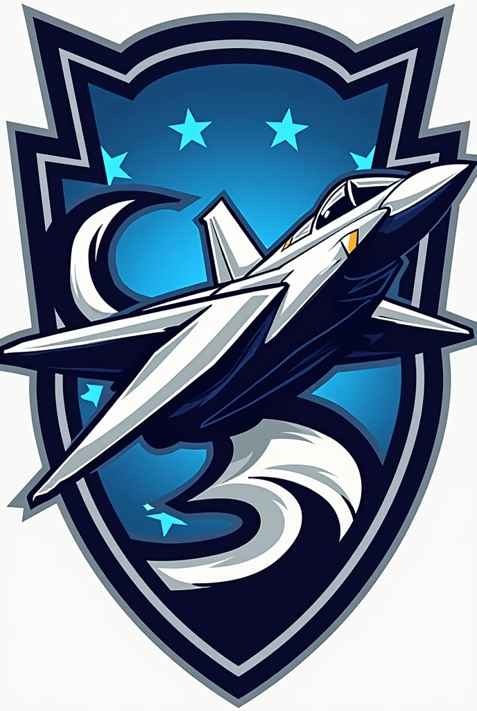 AFSSOSA Aces Football Team Logo. It's a football team of the Air Force Secondary School Old Students Association (AFSSOSA). Use a fighter aircraft instead of a bird in the design.