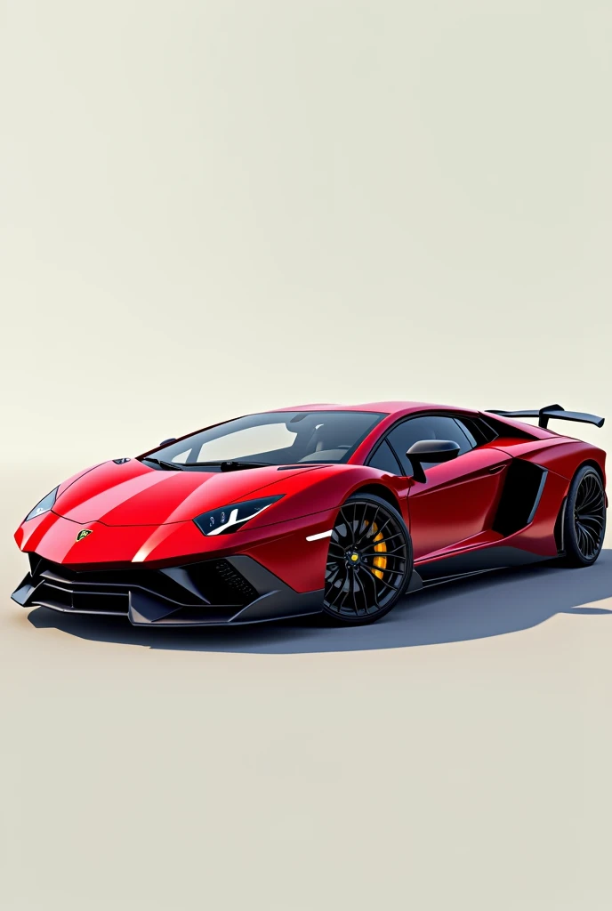 Generate Lamborghini aventador in red