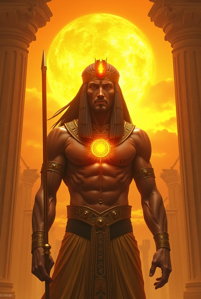 God Ra with the Sun Tattoo