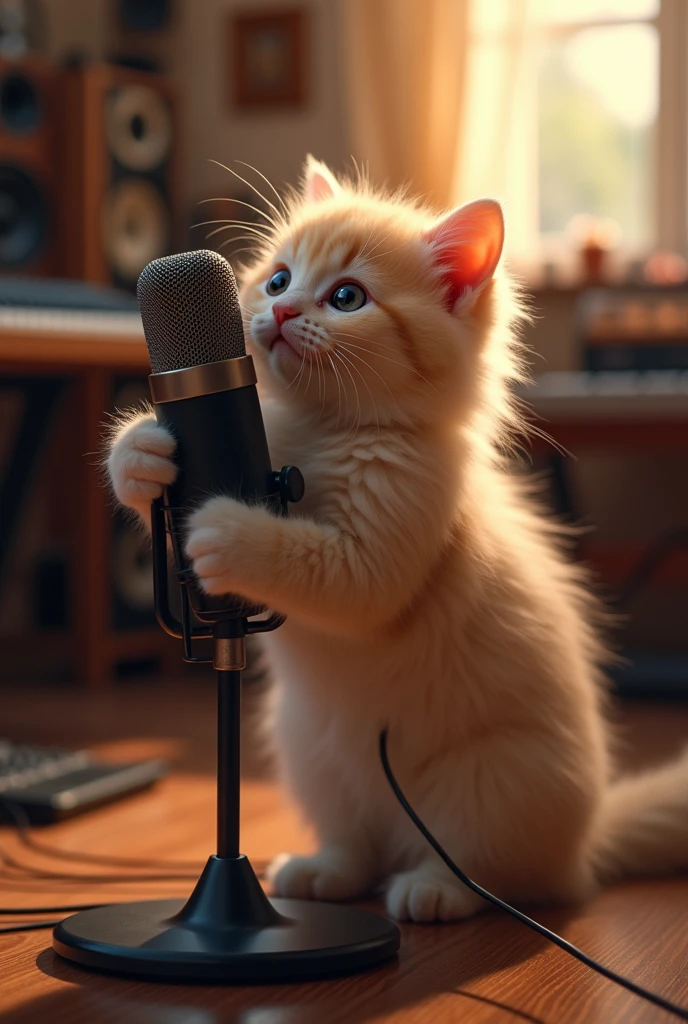 cat use microphone