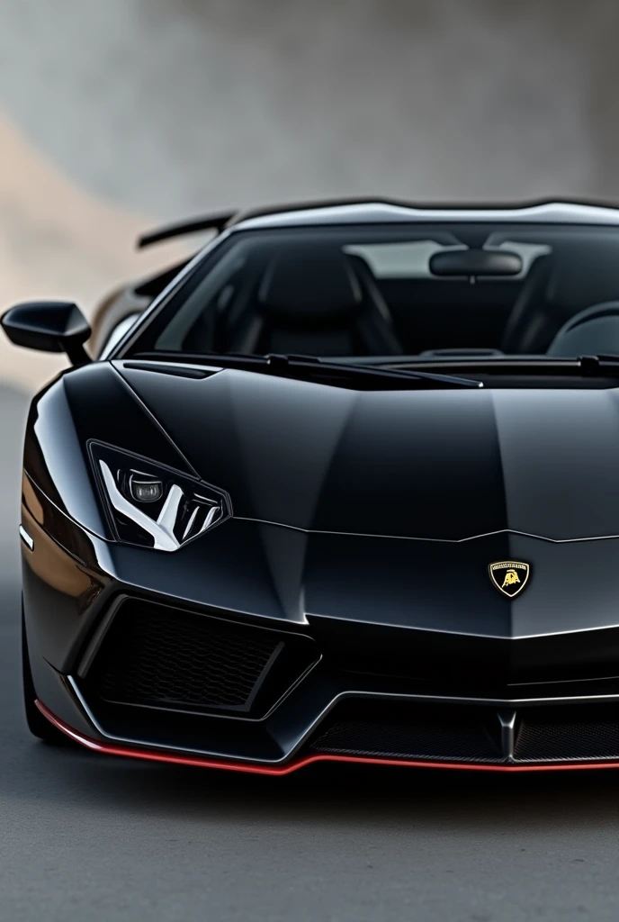 Generate Lamborghini aventador in black b