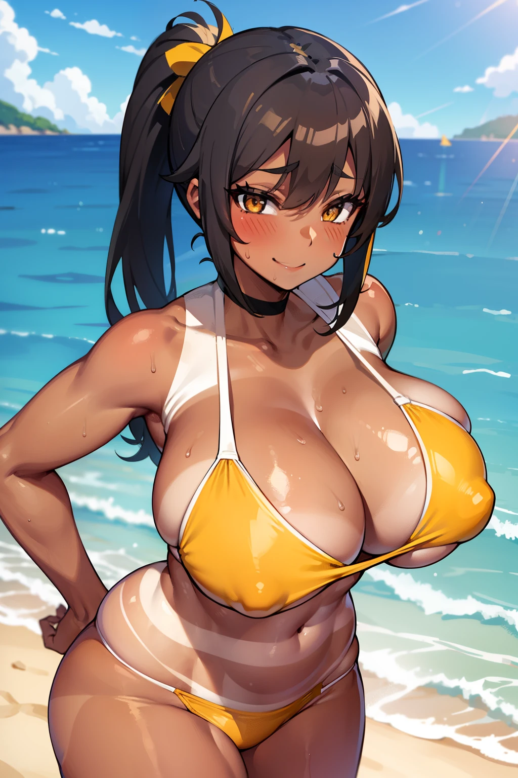hot, tan lines, volleyball , at beach, yellow swimsuit , yellow bikini, volleyball, playing volleyball, beach, tanlines orange eyes. sweating, sweaty, big ,tan lines,black hair, black ponytail Gyaru, cheeky smile, sexy smile, horny girl,, dark skin, brown skin , ,black hair, side ponytail , tan lines big , tan lines, tanlines, tan lines, , sexy body, tanlines, massive breasts, tanlines, tan lines, huge breasts, adult body,brown hair huge breasts, , tan lines,sexy woman, tan lines, tanned lines, huge breasts , tan lines, tan lines, big boobd , curvy woman, chubby, , sweat, sweaty, sweating, , humongous breasts, chubby, tan lines, tanlines , playing volleyball, yellow bikini,, beach volleyball net, , tan lines, sun burnes, tan lines, yellow bikini, tan lines