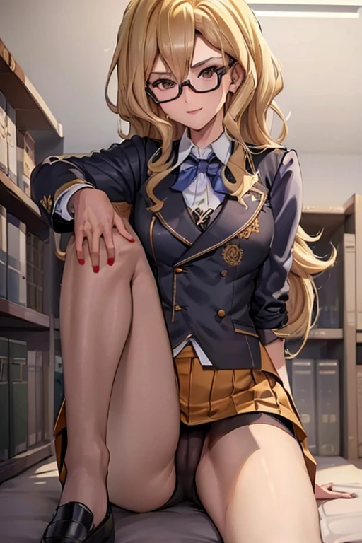(masterpiece, Best quality, high quality:1.4), professional artwork, Well drawn, complex parts, line of sight, Sharp Focus, Detailed painting, masterpiece, cinematic lighting, trending on pixiv, bright lighting, bright colors, by Nagasawa Rosetsu,
Madam President, mature woman, mother, on the knees, , Office background, noon, full body shot,
blonde hair, long hair, Wavy hair, pomade, draw up, ultra detailed hair, ultra detailed face, Perfect eyes, perfect face, to Sergeant, Brown eyes, I look at the viewer, flirting, smiling,
grey skirt suit, (((Troika costume))), tie, Blazer, (((blazer))), (((shirt))), (((формальная shirt))), (((vest))), double-breasted vest, (((miniskirt))), (((pencil skirt))), stockings, skirt, Зажим для tieа, pocket square, tights, high heels, Glasses, cufflinks,
Red Nails, nail polish, sip, Several men, Bukkake, on the knees, , , facial treatment, How, How on face, How drenched, , How on clothes, , fully dressed, penis
