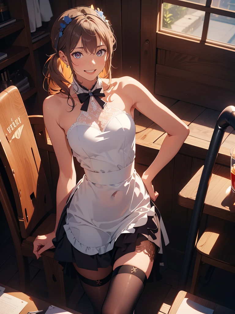 (masterpiece), (best quality), (ultra-detailed), (best illustration), (best shadow), (absurdres), Female, 25 years old, looking at viewer, medium breasts, 1girl, shy, nsfw, orgasm face, climax, evil smile,