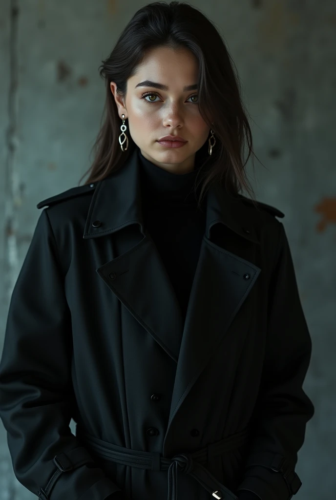 german Teen Girl ienchcoat high heels gloves and ear rings