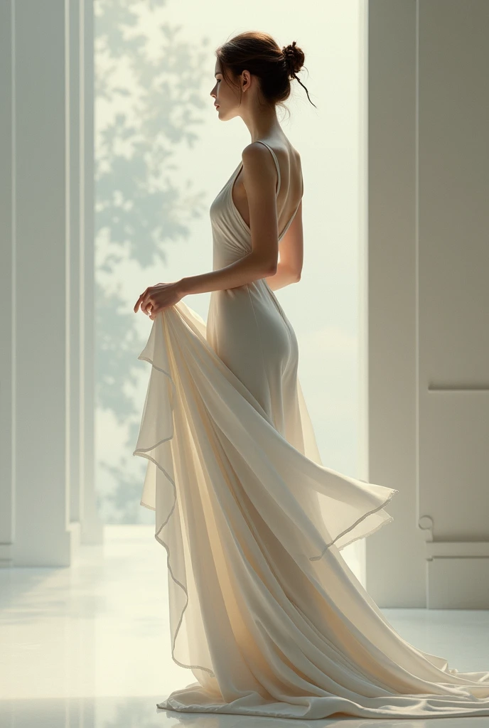 "Beautuful Women,elegant and charming,As graceful as a swan,Fairy air ethereal,Touch the right chord,Beautiful and moving,Stockings,Raised sexy,youthfulness,Pure".