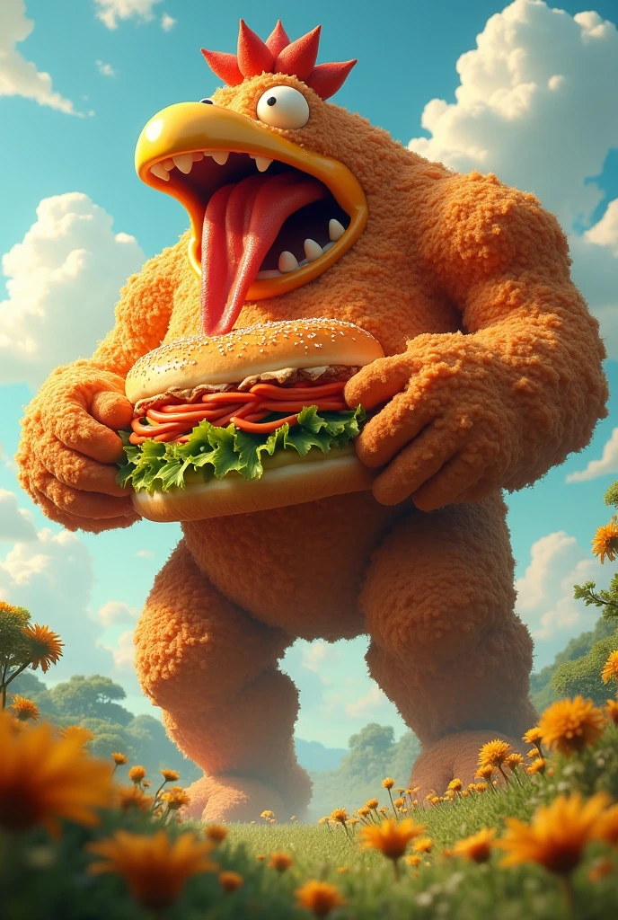 Giant fried chicken man, Giant Nan eater, Giant Ivy eater