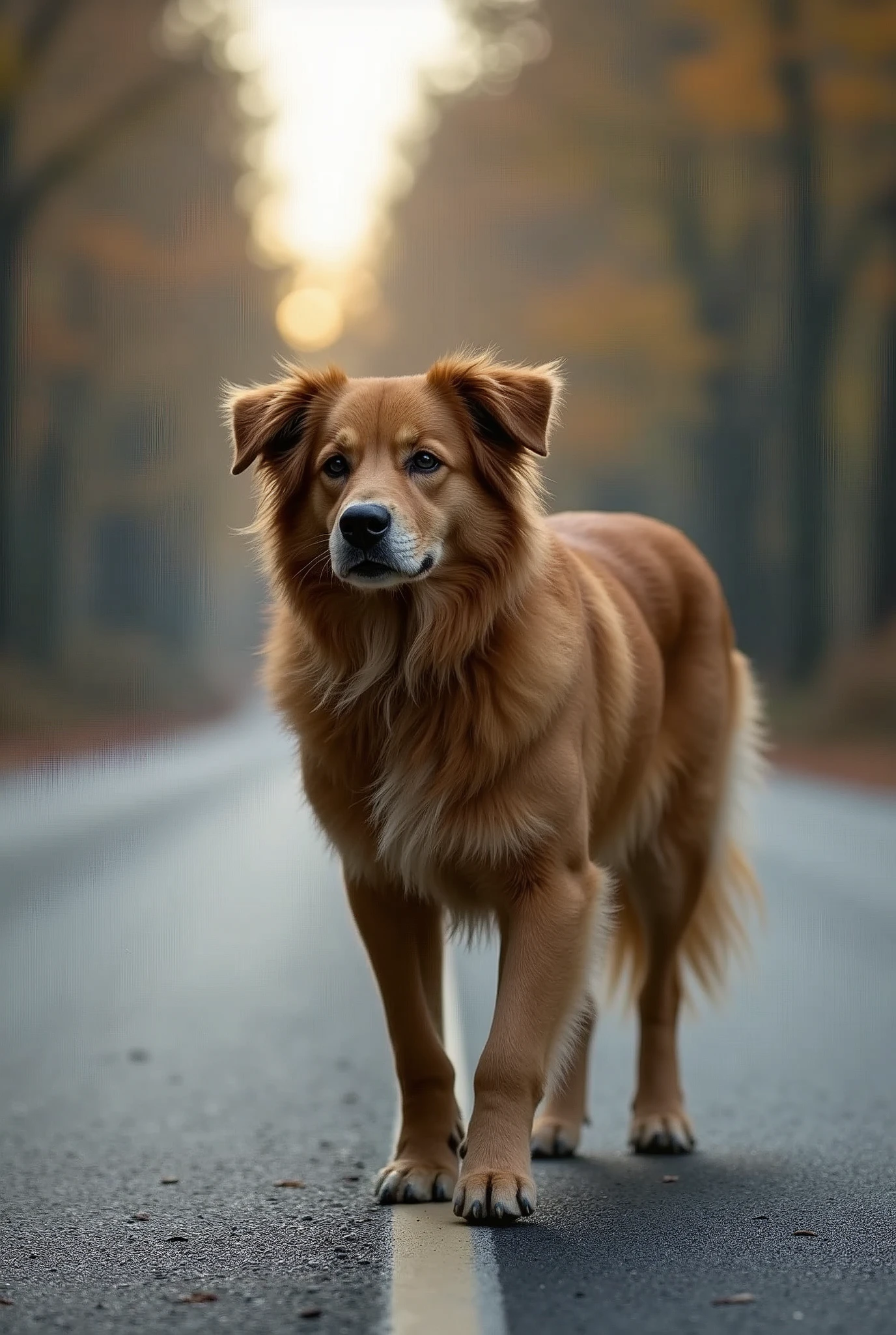Accident animal to safe on road