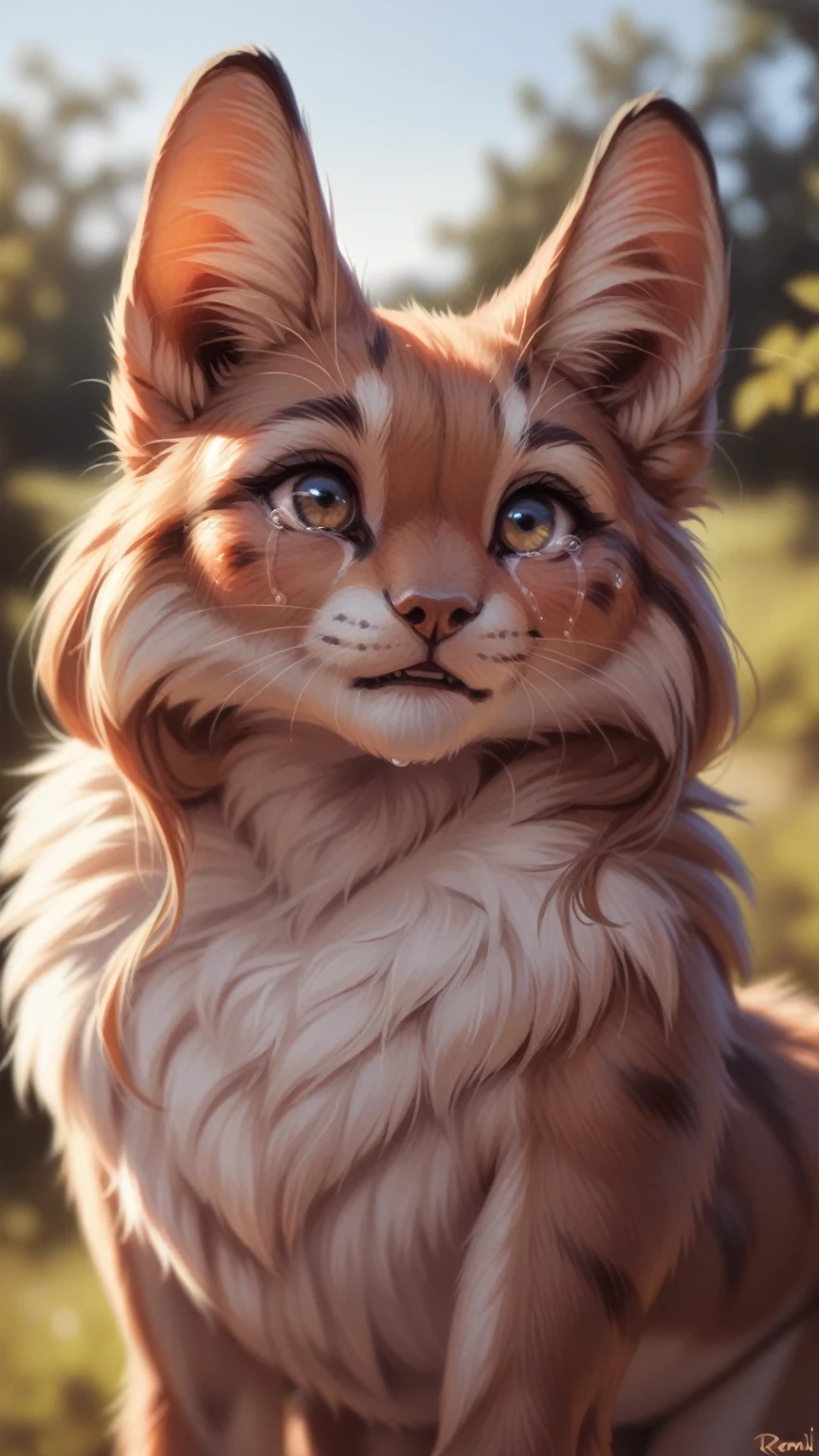By personalami. Beautiful cute furry. Crying