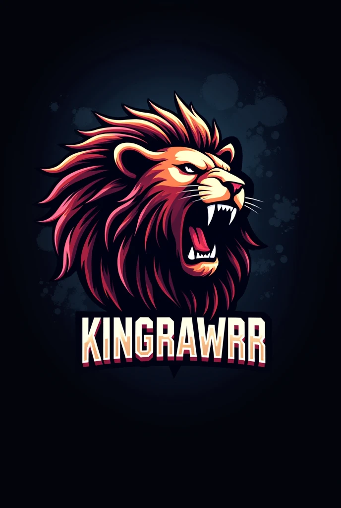 Create logo gaming with name KingRawrr
