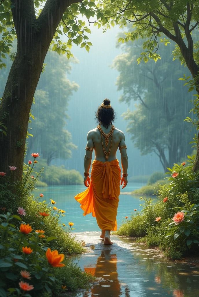 Badal
Rain
Garden
With Krishna walk