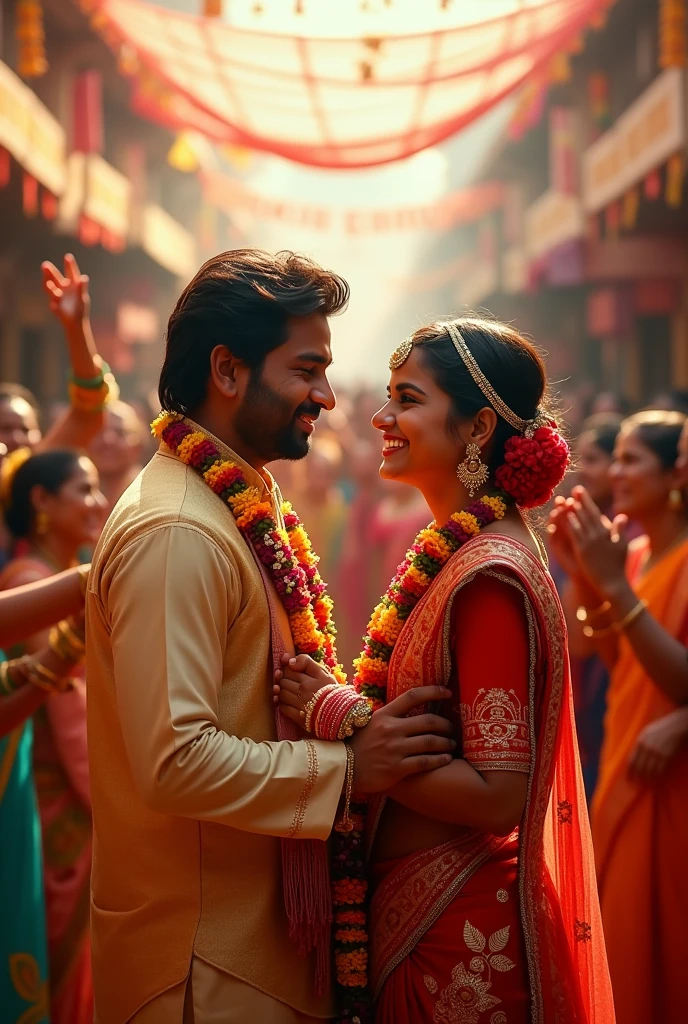 Rahul and Radha get married. The entire village rejoices. The film concludes with a message about the importance of love, honesty, and dedication, emphasizing the need for unity within families and communities.
