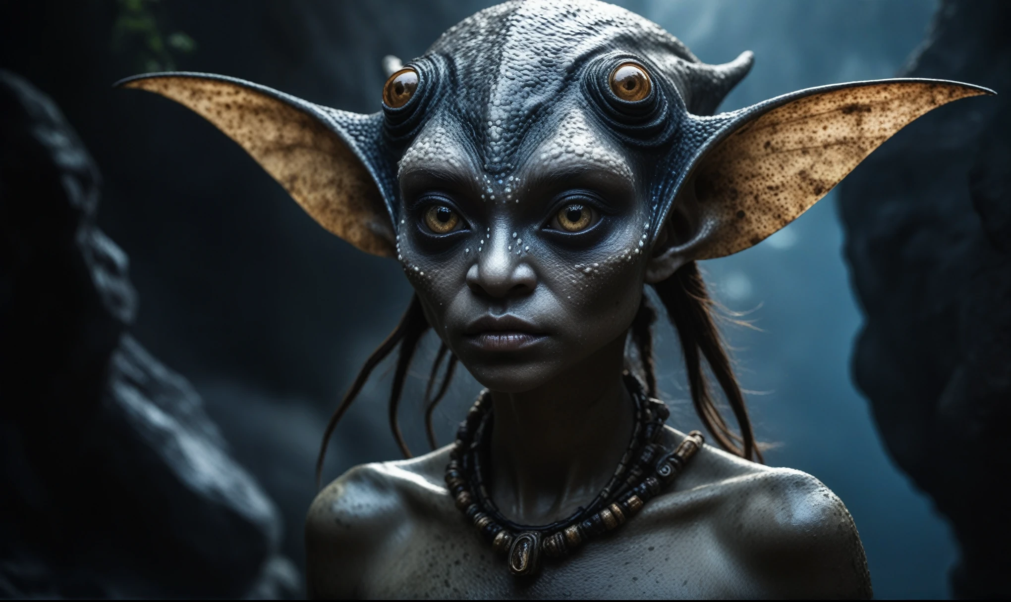 full body shot,beggar deep niobium paladium The Alien Entity,native italian babychild, wants eat,survival in criminal city of future, Technicolor,natural skin textures, hyper realism, hyper detailed,Extremely detailed,High contrast,Masterpiece,Realistic,Ultra Detailed, intricate details,realistic humid leather,extremly intricate,Epic Realistic, cinematic style,irina yermolova,high contrast,hdr,extremely detailed, deep night landscape,masterpiece,intricate details,faded,eyes extremely detailed, high detailed eyes,8k resolution,RAW,retina, Nikon Z9,China,orc,Li River ,Guangxi Zhuang of China,tkt style, pointed ears perfect, Elf，transition between two art styles, Ink painting to photorealism, Double contact, X-ray, Creative, vivid light, masterpiece, fantasy, Abstract, Surrealism, super detailed, high resolution, stop:35;(((creature with a spectral and ghostly appearance)). Her skin is pale, almost translucent,ancient rock paintings of the first people,sharkfish's leather
