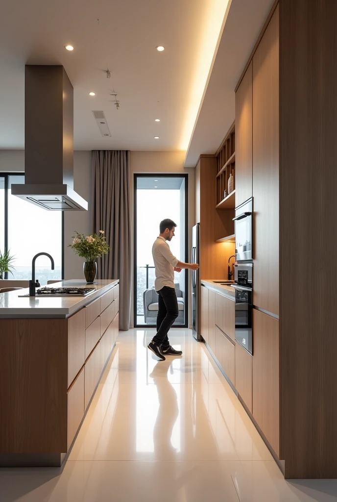 ergonomic condominium kitchen using anthropometrics
