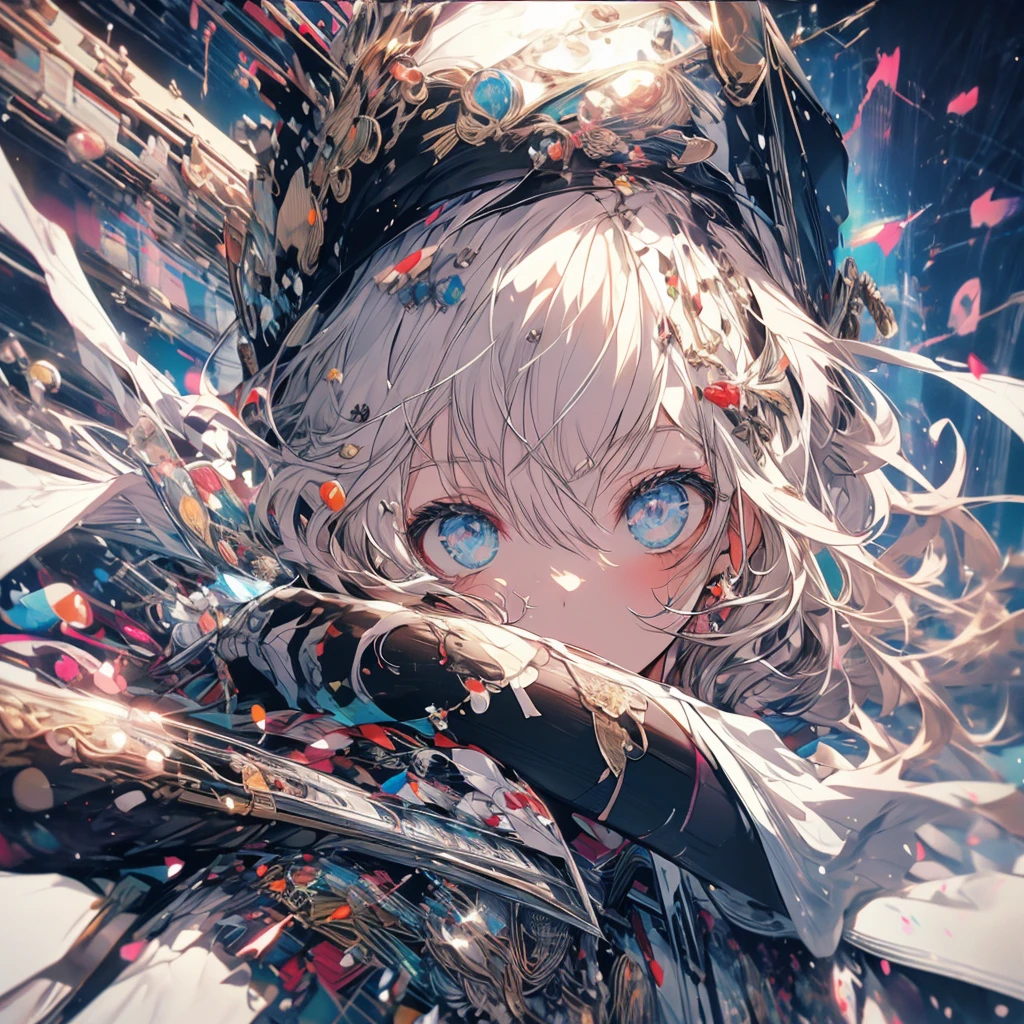 dancegirl,wearingcap,White jacket,high quality,high resolution,1girl,masterpiece,fullbody,8k,goldhair,solo