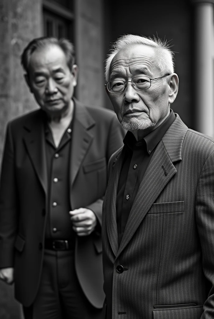 Middle-aged men Black and White Photography Japanese