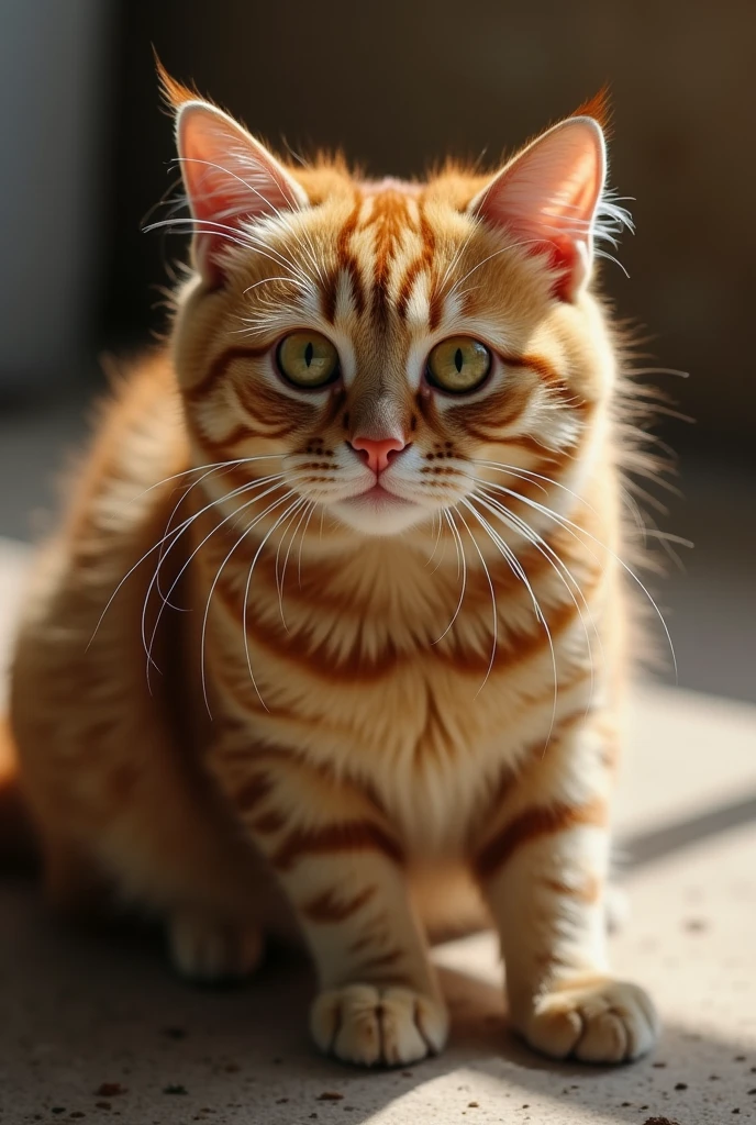 A cock fucks a cat's pussy
