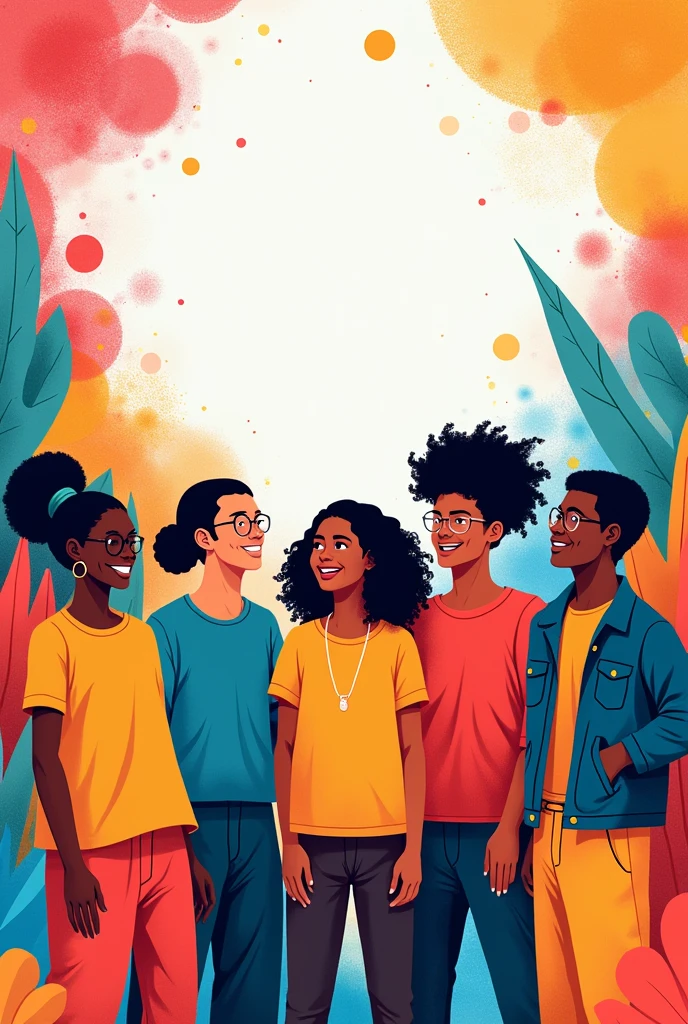 International youth day poster background