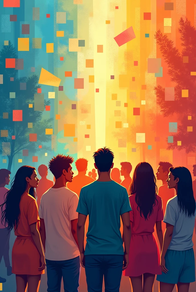 International youth day creative poster background image
