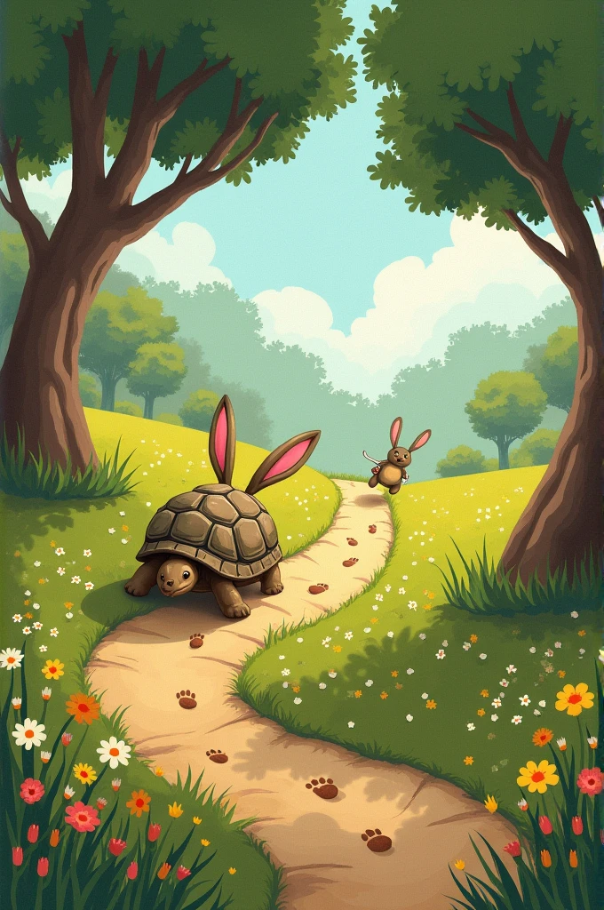 Story of rabbit and tortoise 
