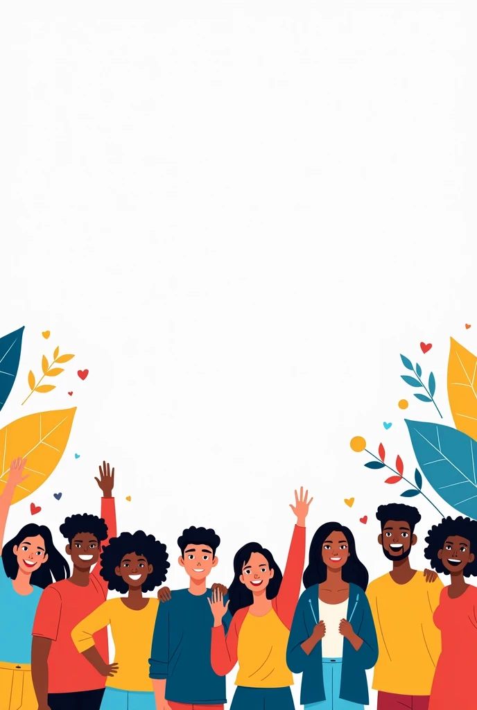International youth day creative poster background image white theam