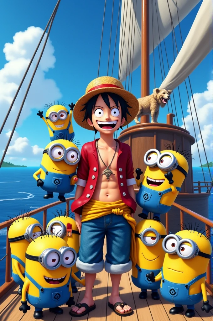 Minions join Luffy