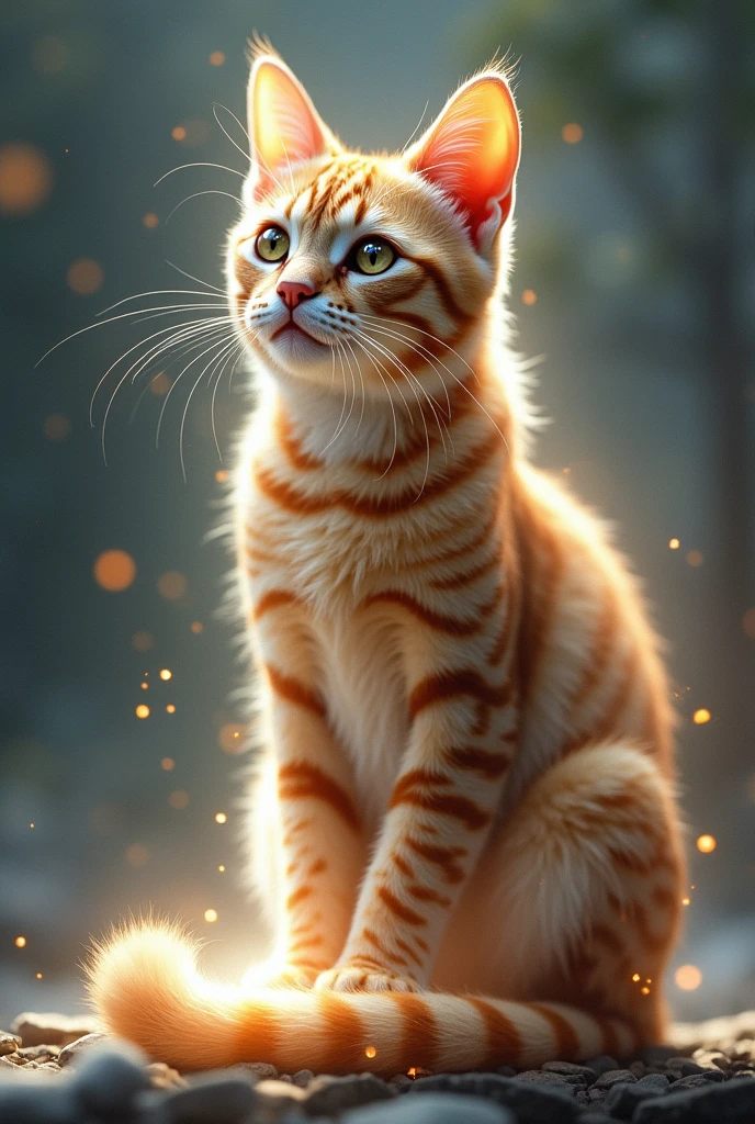 Cat Transparent Brown Tabby Channeling