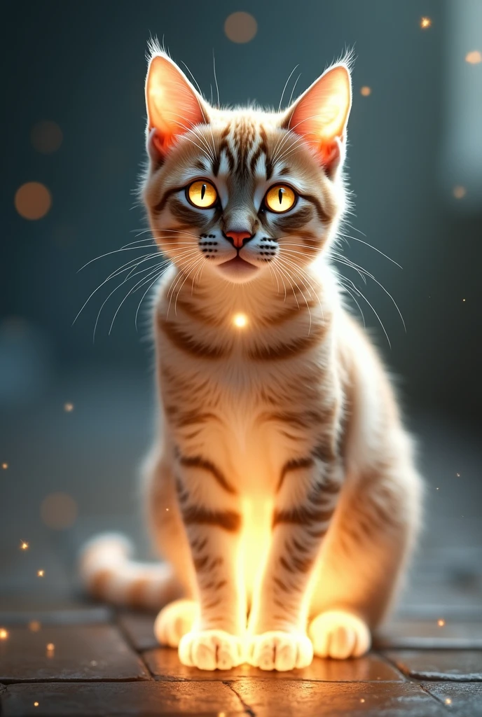 Cat Transparent Brown Tabby Channeling